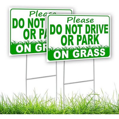 Custom 12" X 18" Yard Signs with H Stakes